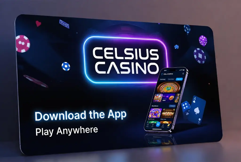 Celsius casino app mobil felhasználói felület